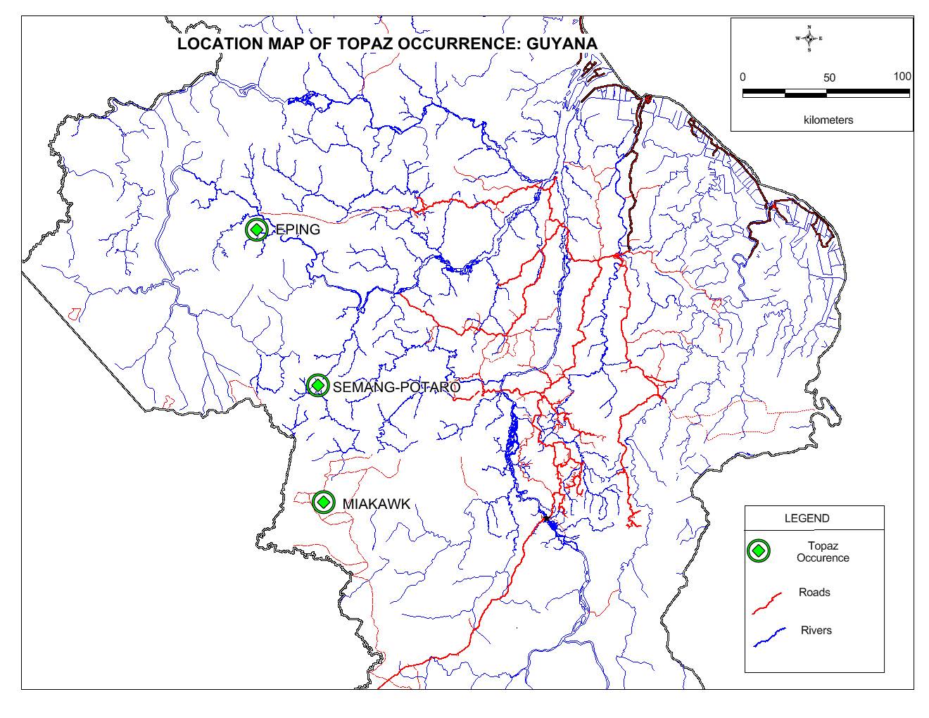 Minerals of Guyana - Topaz | Guyana Geology and Mines Commission